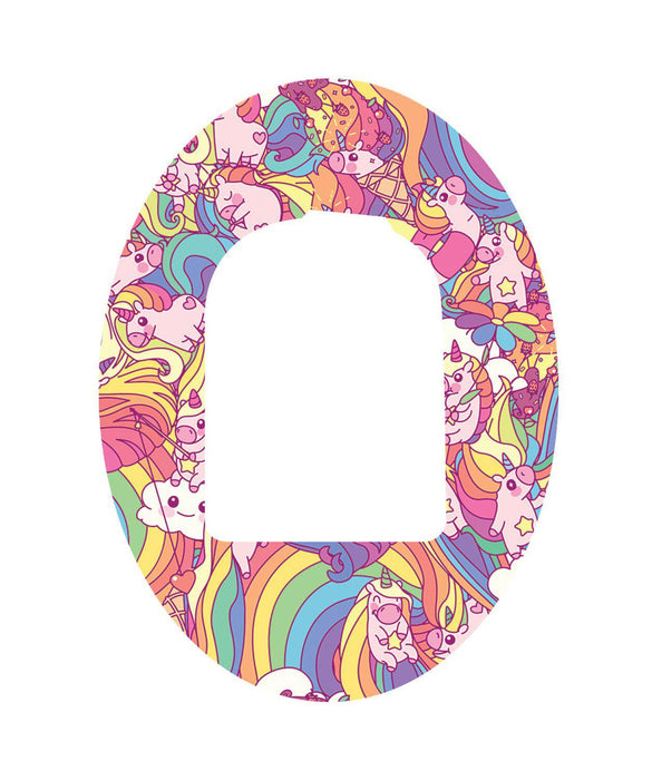 Unicorn Swirls Patch+ Omnipod Tape 1-Pack