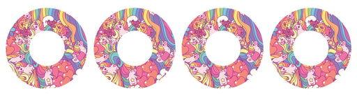 Unicorn Swirls Patch+ Tape Designed for the FreeStyle Libre 2 - Pump Peelz