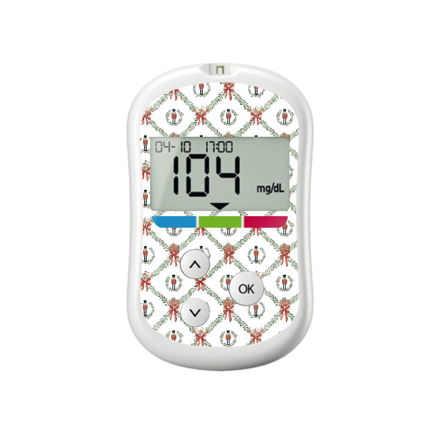 Nutcracker Noel OneTouch Verio Flex Glucometer Sticker - Pump Peelz