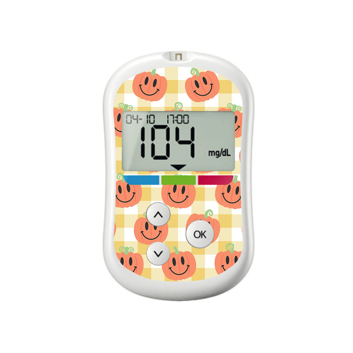 Pumpkin Smilies for OneTouch Verio Flex Glucometer