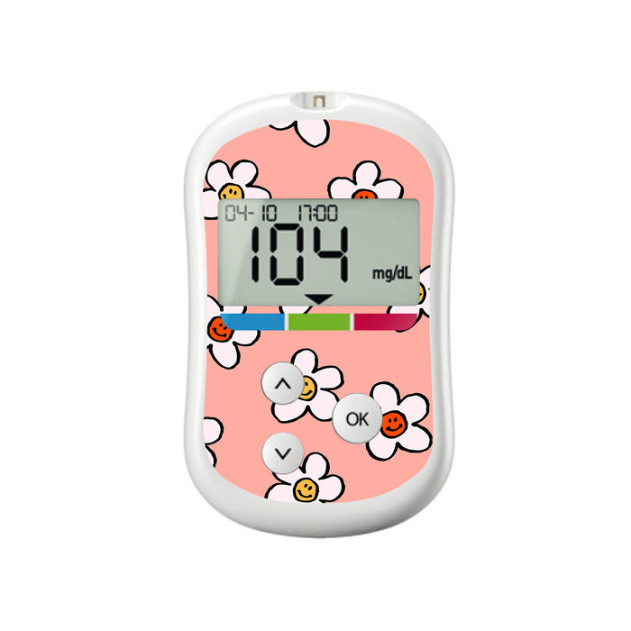 Happy Flowers for OneTouch Verio Flex Glucometer