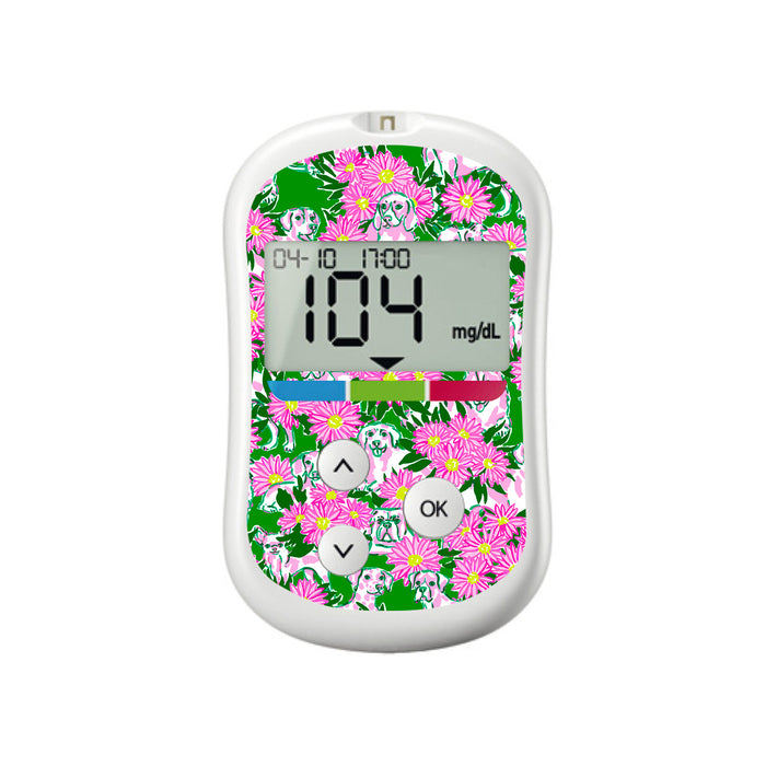 Dogs and Daisies for OneTouch Verio Flex Glucometer