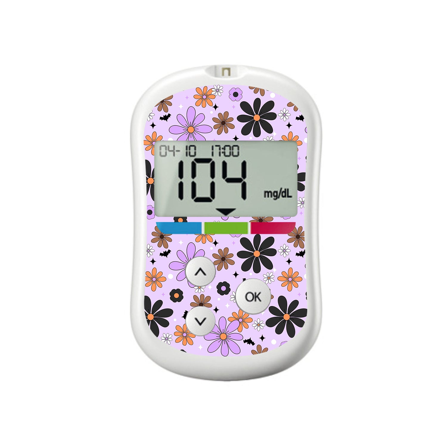 Batty Blooms OneTouch Verio Flex Glucometer Sticker - Pump Peelz