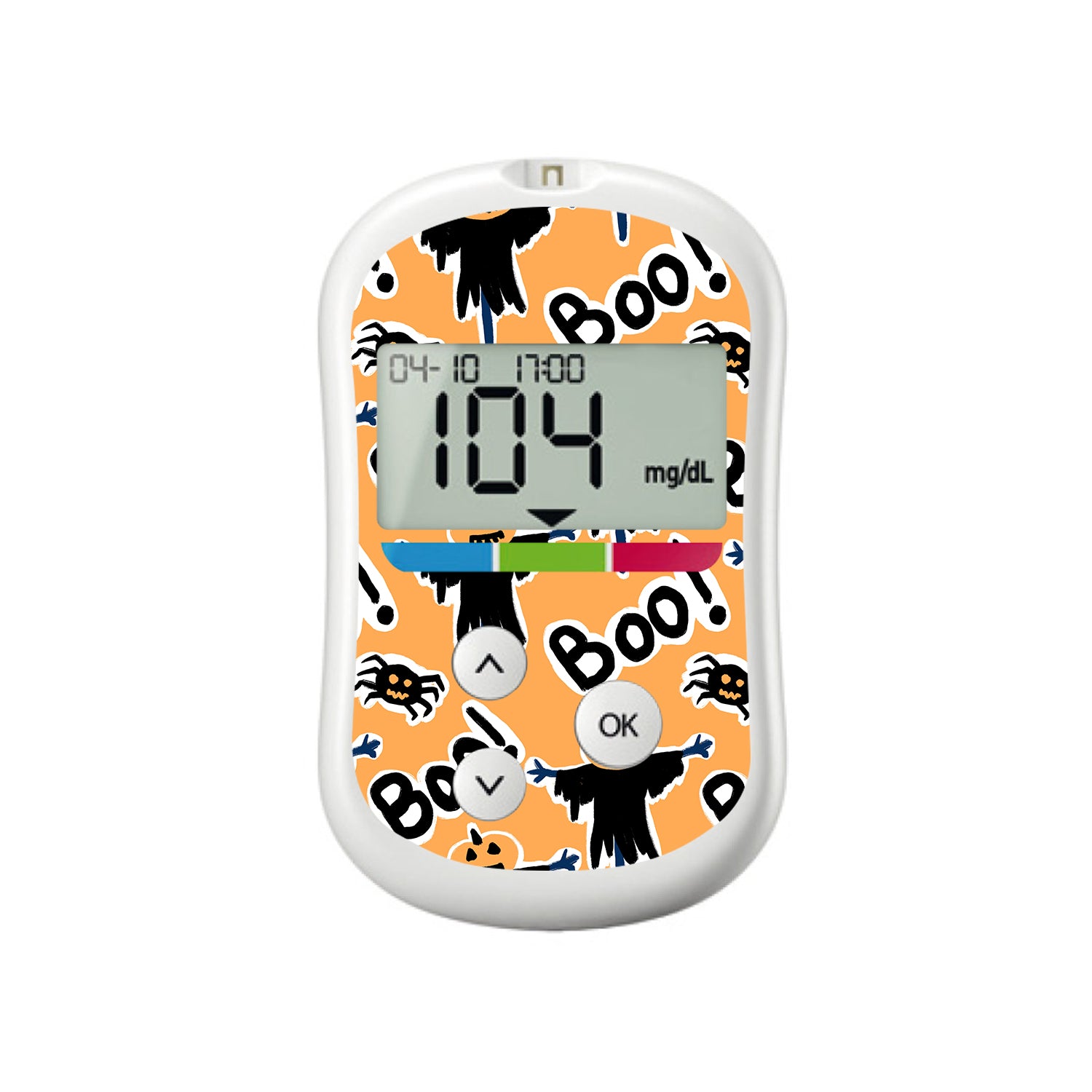Pumpkin Boo OneTouch Verio Flex Glucometer Sticker - Pump Peelz