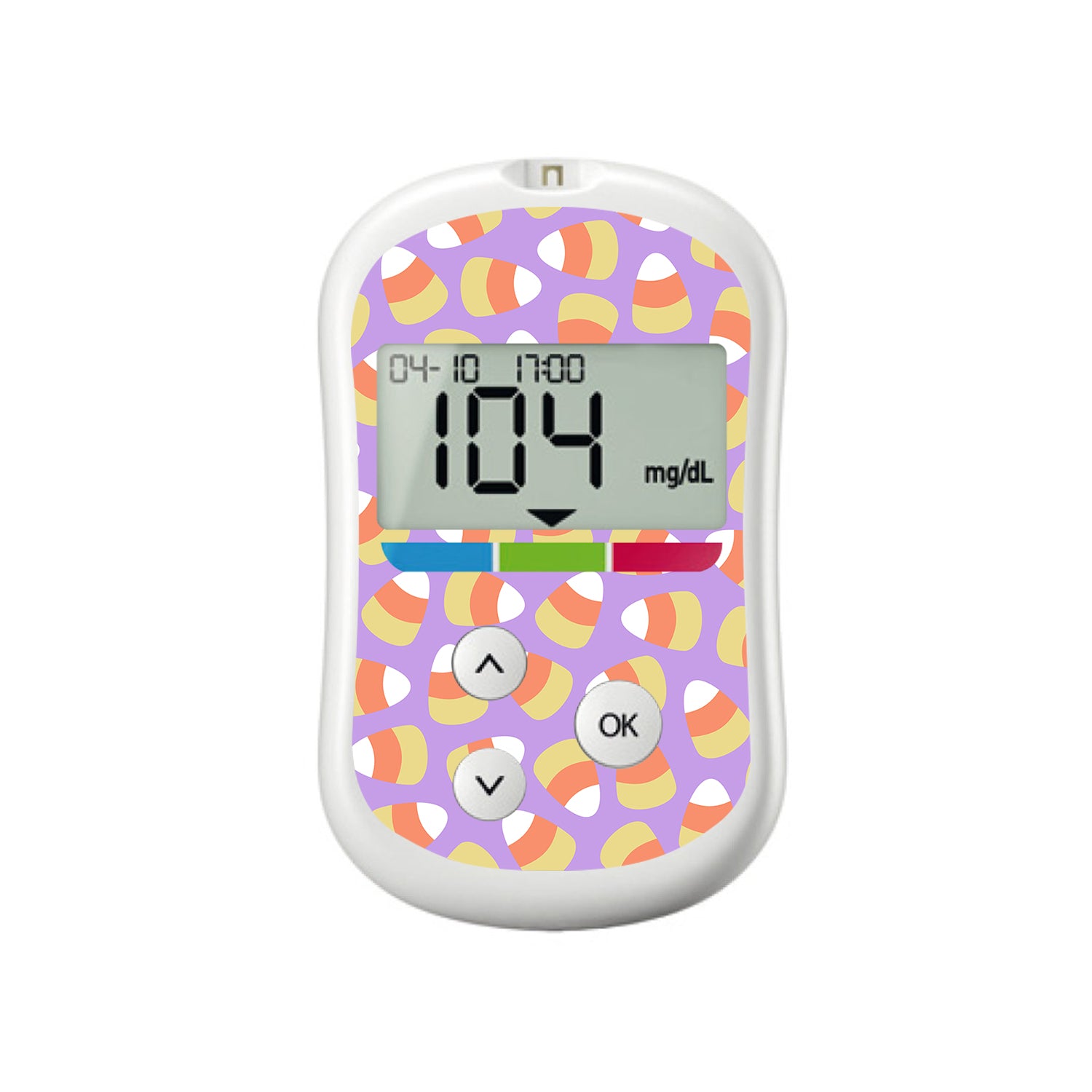 Candy Corn OneTouch Verio Flex Glucometer Sticker - Pump Peelz