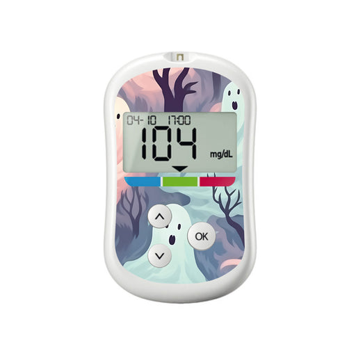 Whispy Ghosts for OneTouch Verio Flex Glucometer - Pump Peelz