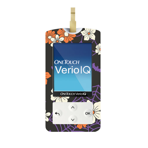 Webbed Flowers for OneTouch Verio IQ Glucometer - Pump Peelz