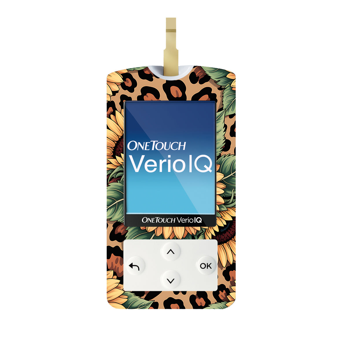 Wild Sunflower OneTouch Verio IQ Glucometer Sticker - Pump Peelz