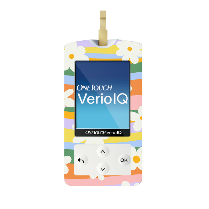 Floral Swirls for OneTouch Verio IQ Glucometer