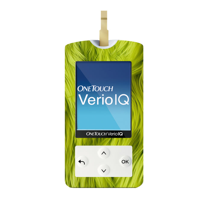 Green Fur Sticker for OneTouch Verio IQ Glucometer