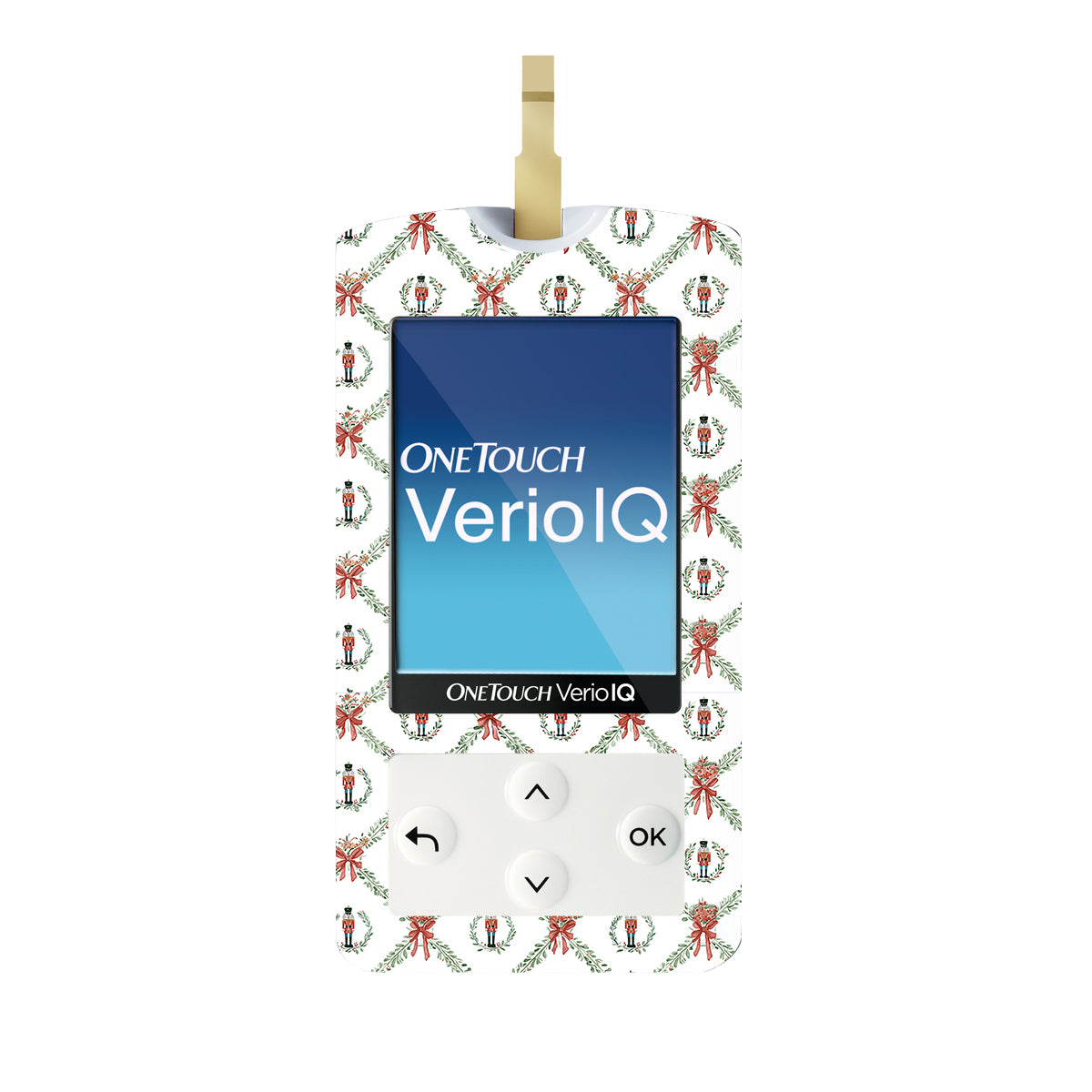 Nutcracker Noel OneTouch Verio IQ Glucometer Sticker - Pump Peelz