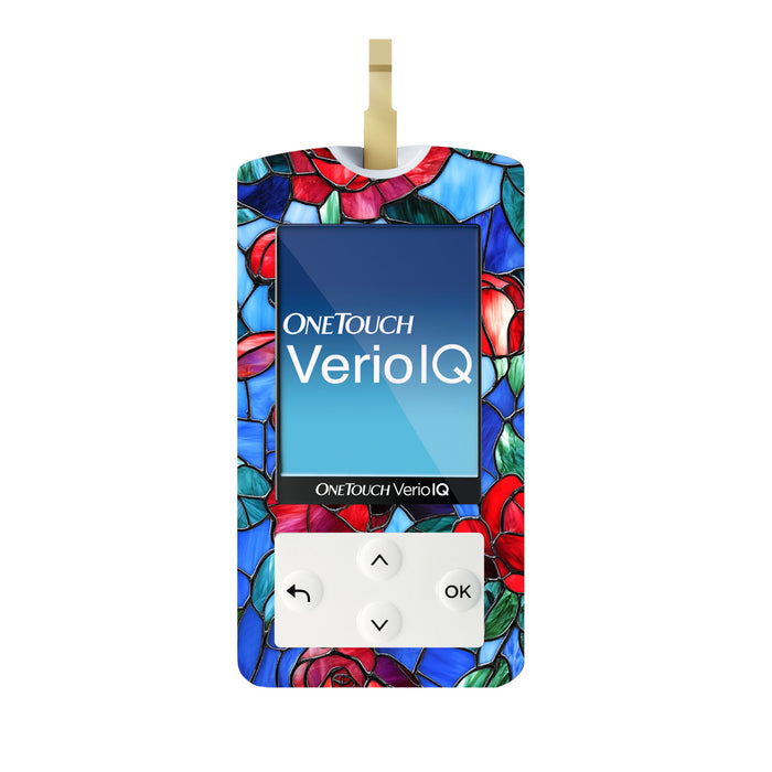 Crimson Blooms for OneTouch Verio IQ Glucometer