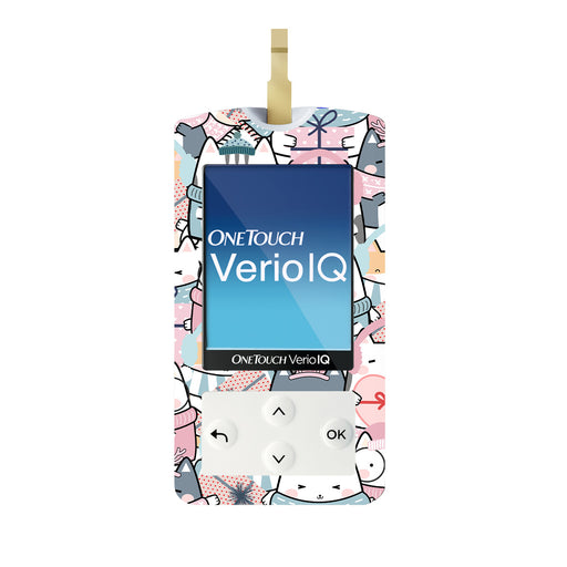 Meowy Christmas for OneTouch Verio IQ Glucometer - Pump Peelz