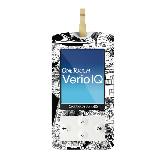 Tropical Sketch for OneTouch Verio IQ Glucometer