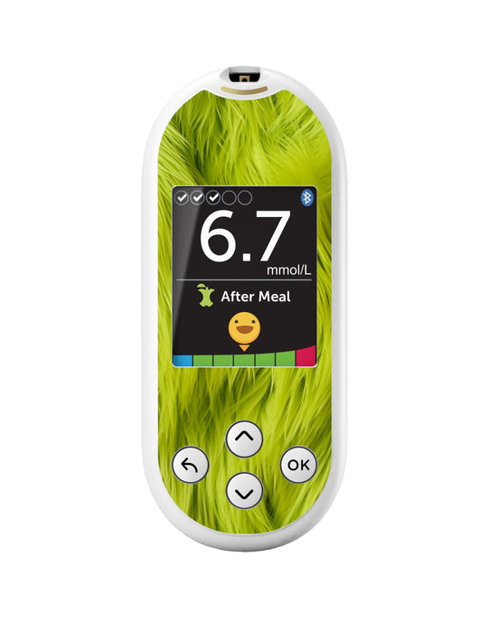 Green Fur Sticker for OneTouch Verio Reflect Glucometer