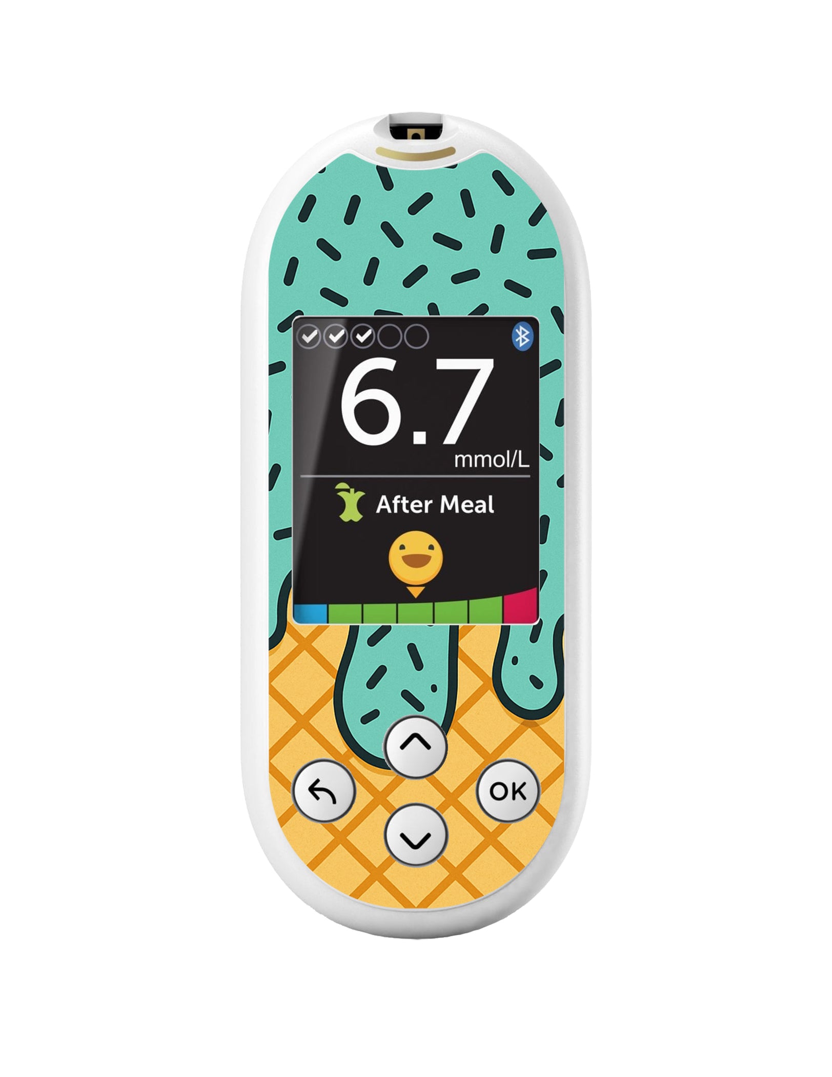 Ice Cream Social OneTouch Verio Reflect Glucometer - Pump Peelz