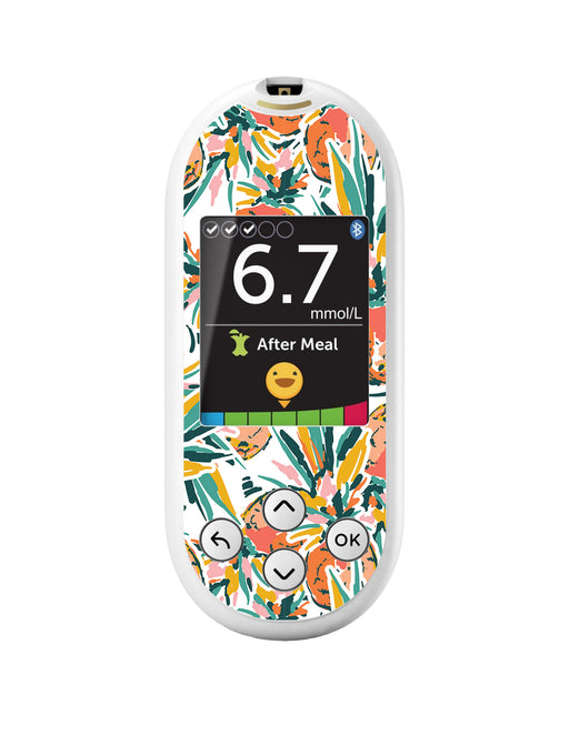 Pineapple Paradise for OneTouch Verio Reflect Glucometer - Pump Peelz