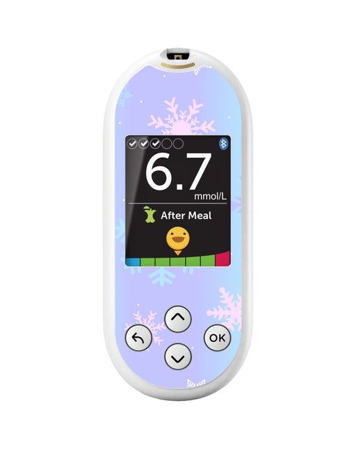 Winter Snowflake for OneTouch Verio Reflect Glucometer - Pump Peelz