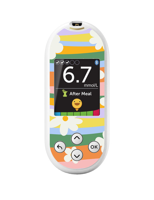 Floral Swirls for OneTouch Verio Reflect Glucometer