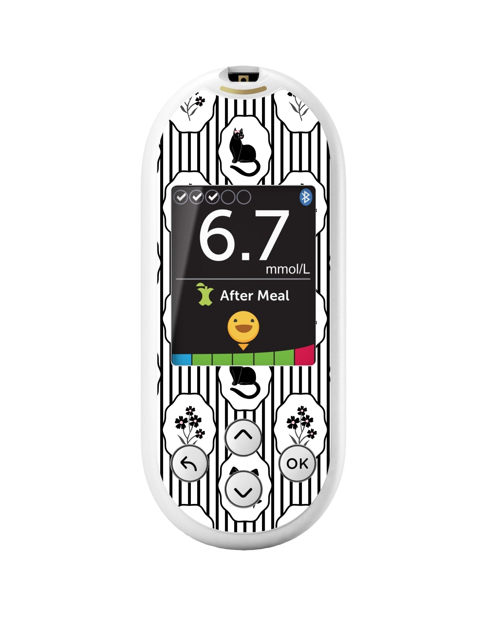 Midnight Cat OneTouch Verio Reflect Glucometer - Pump Peelz