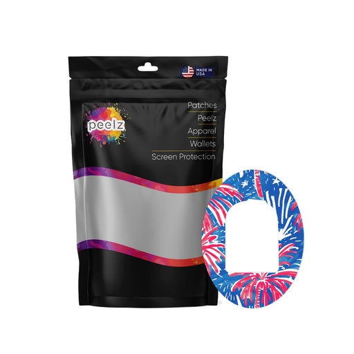 Watercolor Fireworks Omnipod Patch Tape-Pump Peelz