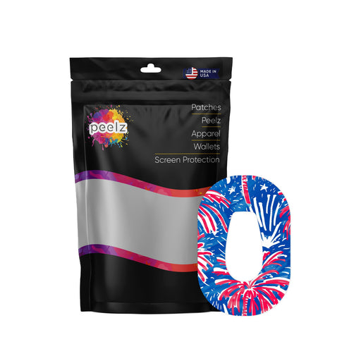 Watercolor Fireworks Patch Patch Tape Designed for the DEXCOM G6-Pump Peelz