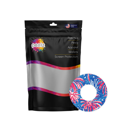 Watercolor Fireworks Patch Patch Tape Designed for the FreeStyle Libre 2-Pump Peelz