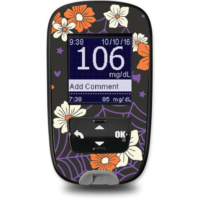 Webbed Flowers for the Accu-Chek Guide Glucometer-Pump Peelz