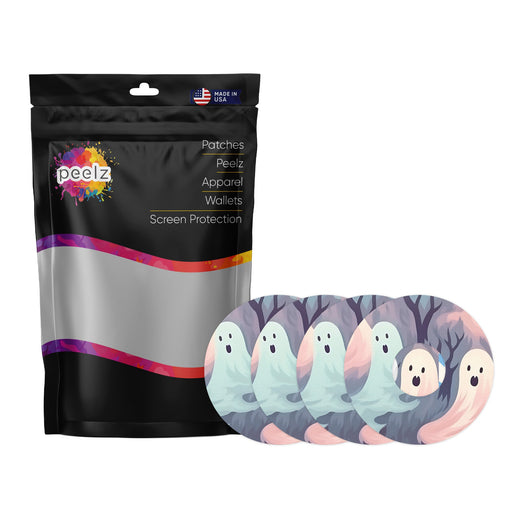 Whispy Ghosts Patch Tape Designed for the FreeStyle Libre 3-Pump Peelz