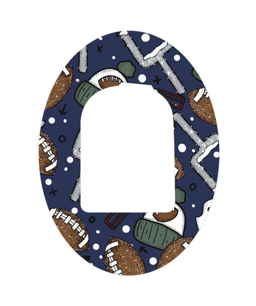 Winter Football Patch Omnipod Tape-Pump Peelz