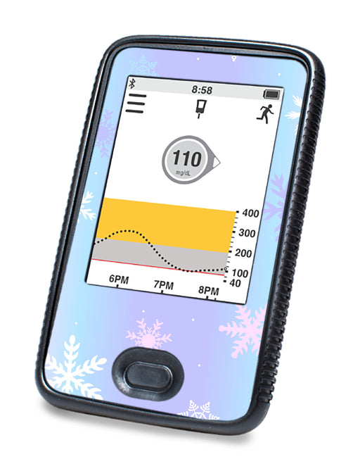 Winter Snowflake DEXCOM G6 Touchscreen Receiver-Pump Peelz