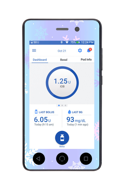 Winter Snowflake for Omnipod DASH™-Pump Peelz