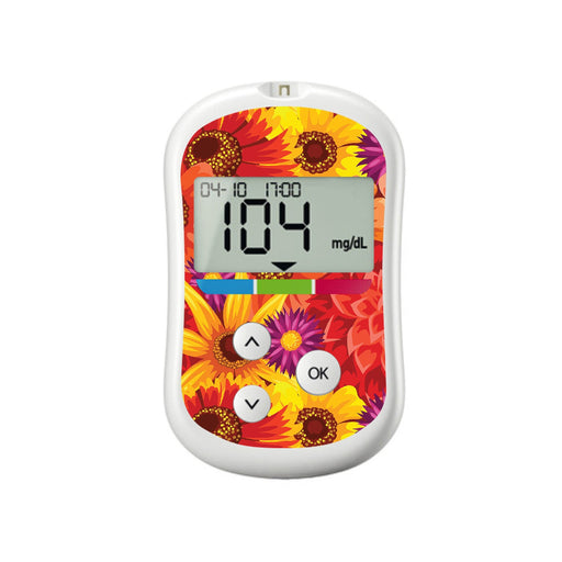 Zinnia Harvest for OneTouch Verio Flex Glucometer-Pump Peelz