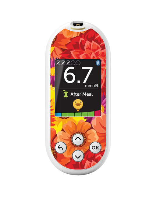 Zinnia Harvest for OneTouch Verio Reflect Glucometer-Pump Peelz