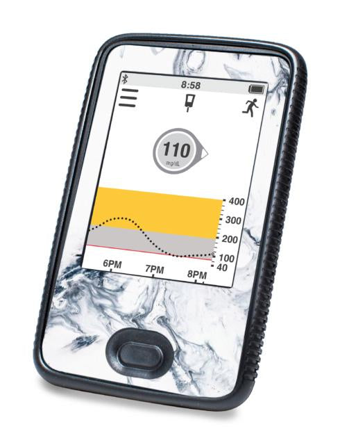 Carrara Marble For Dexcom G6© Touchscreen Receiver Peelz Continuous Glucose Monitor