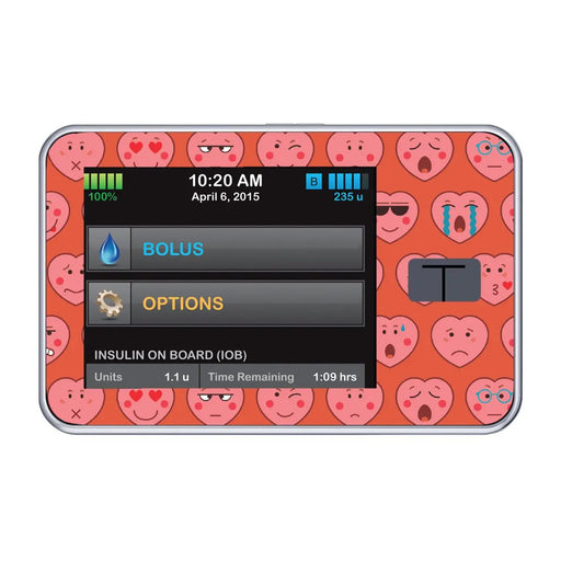 Heart Emoji for Tandem - Pump Peelz Insulin Pump Skins
