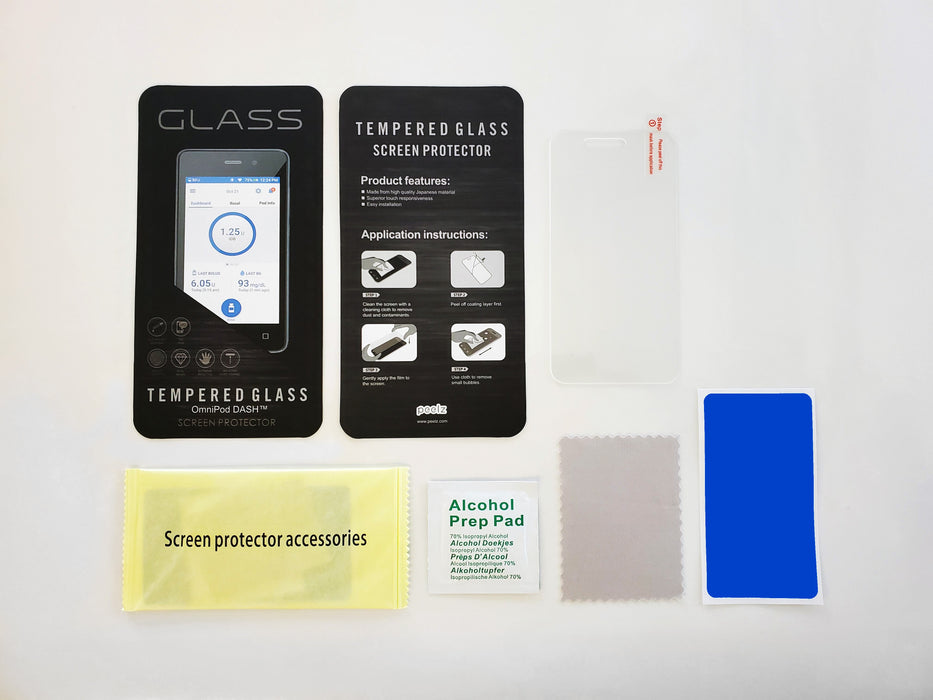 Tempered Glass Screen Protector For Omnipod Dash Pdm Peelz Dexcom Continuous Glucose Monitor