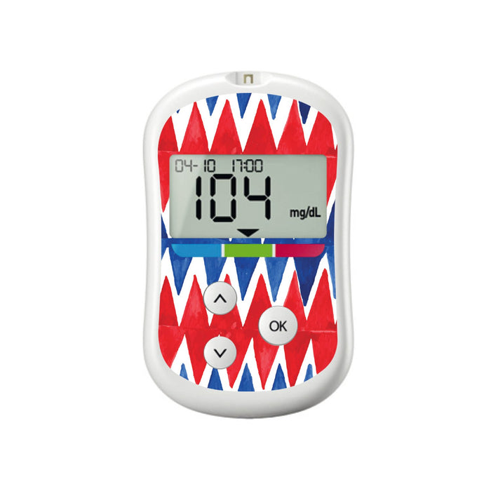 Red White And Blue For Onetouch Verio Flex Glucometer Peelz