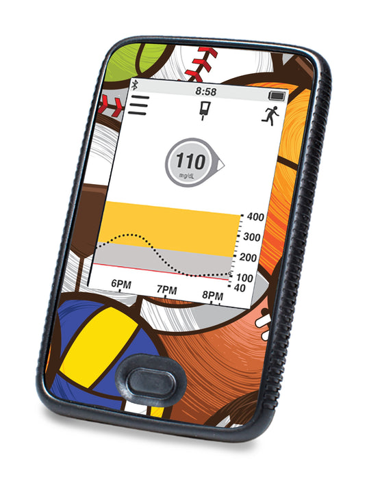 Sports Fanatic For Dexcom G6© Touchscreen Receiver Peelz Continuous Glucose Monitor