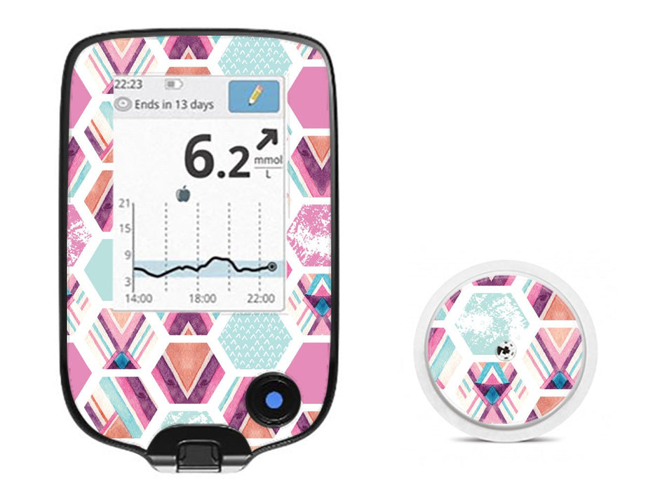 Hexagonal For Freestyle Libre Peelz Dexcom Continuous Glucose Monitor