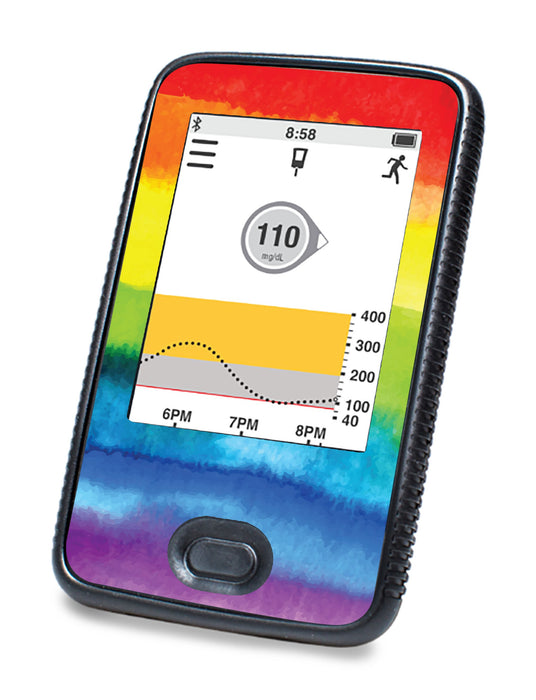 Rainbow For Dexcom G6© Touchscreen Receiver Peelz Continuous Glucose Monitor