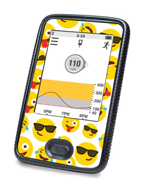 Emojis For Dexcom G6© Touchscreen Receiver Peelz Continuous Glucose Monitor