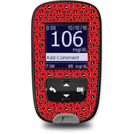 Holiday Leopard For The Accu-Chek Guide Glucometer Peelz Accu-Check Meter
