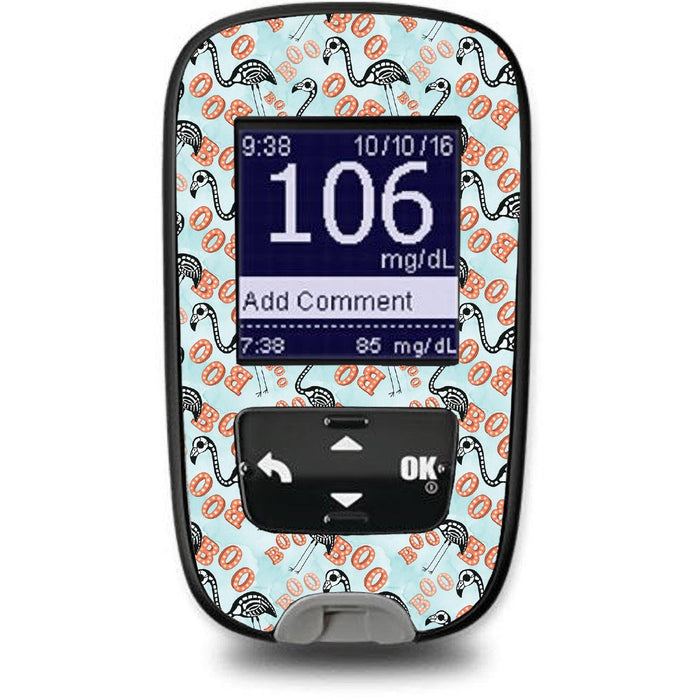 Flamingo Skeletons For The Accu-Chek Guide Glucometer Peelz Accu-Check Meter