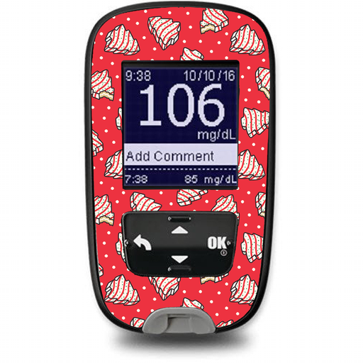 Christmas Cakes Sticker for the Accu-Chek Guide Glucometer - Pump Peelz