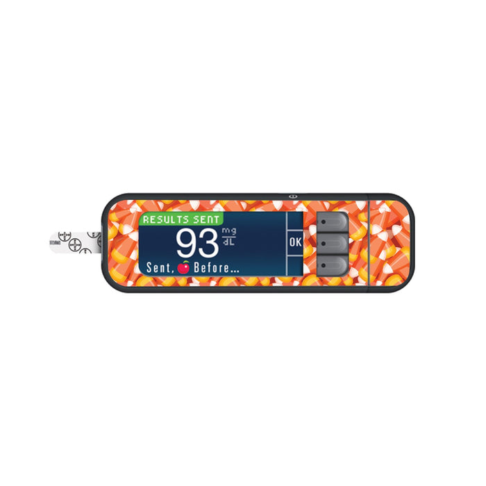 Candy Corn Skin For Bayer Contour Next Glucometer Peelz Meters