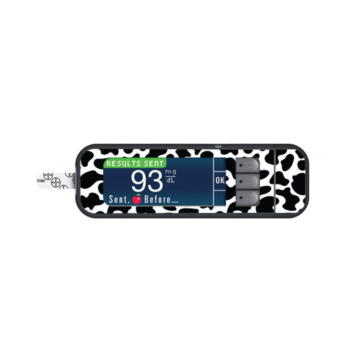 Cow Print Skin For Bayer Contour Next Glucometer Peelz Meters