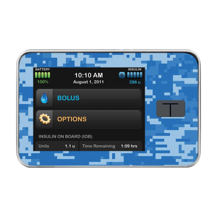 Blue Digital Camo for Tandem - Pump Peelz Insulin Pump Skins
 - 1