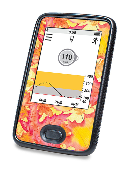Fall Leaves For Dexcom G6© Touchscreen Receiver Peelz Continuous Glucose Monitor