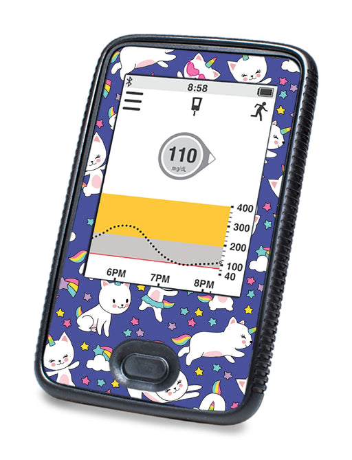 Unicorn Cats For Dexcom G6© Touchscreen Receiver Peelz Continuous Glucose Monitor